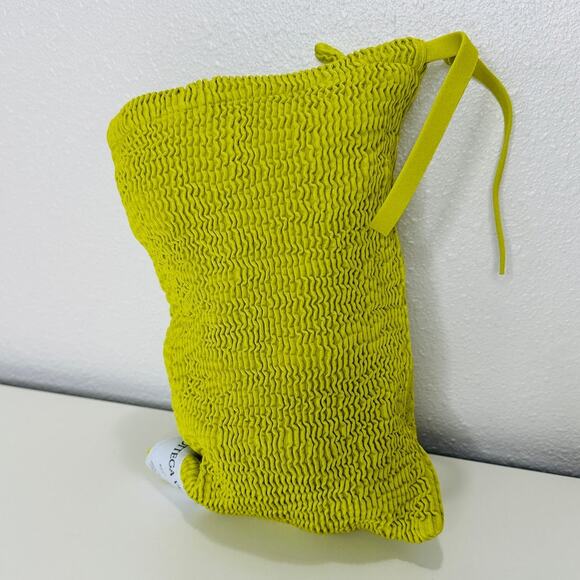 Bottega Veneta Chartreuse Seersucker Halterneck Bikini with Bag 42 / 6 - Picture 3 of 16